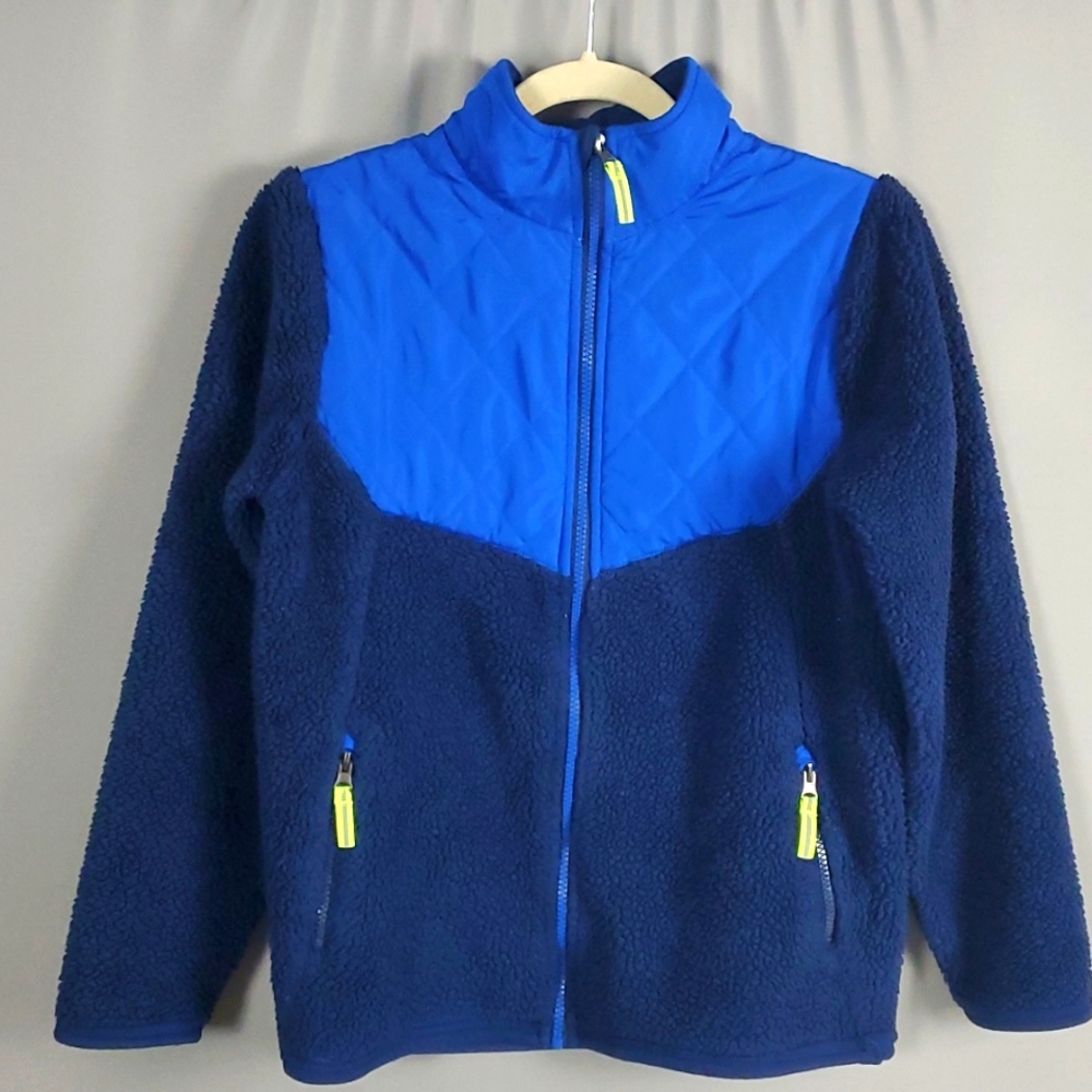 Champion Sherpa Jacket Full Front Zip Boys Size Large